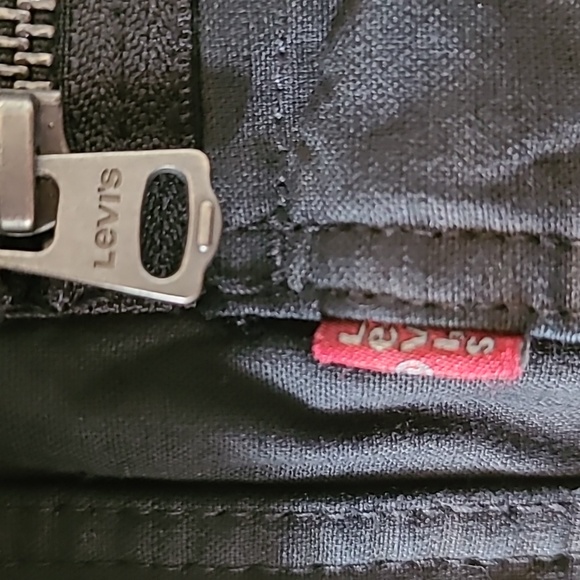 LEVIS MENS BLACK "BIKER" JACKET SIZE XL - Picture 4 of 16